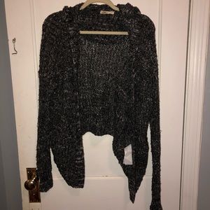 Black and Grey Hollister Sweater